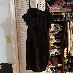 NWT black shimmer fitted dress